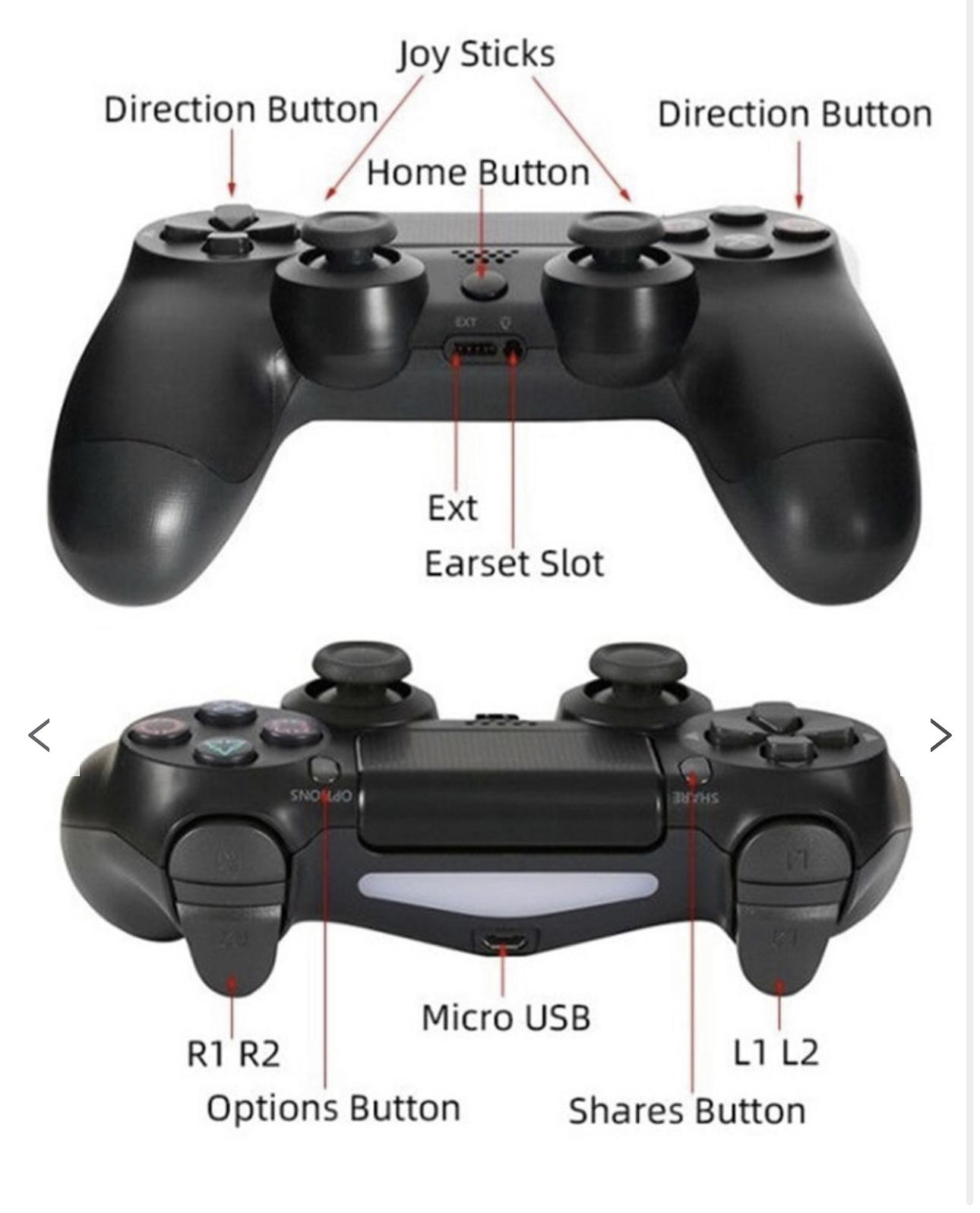 🎮 Controle Sem Fio com Vibração Dupla – PS4