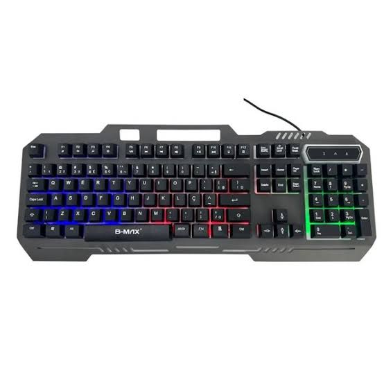 Teclado Gamer B-MAX BM-T05 com LED Backlight RGB, USB – Ideal para Jogos e Escritório 🎮✨